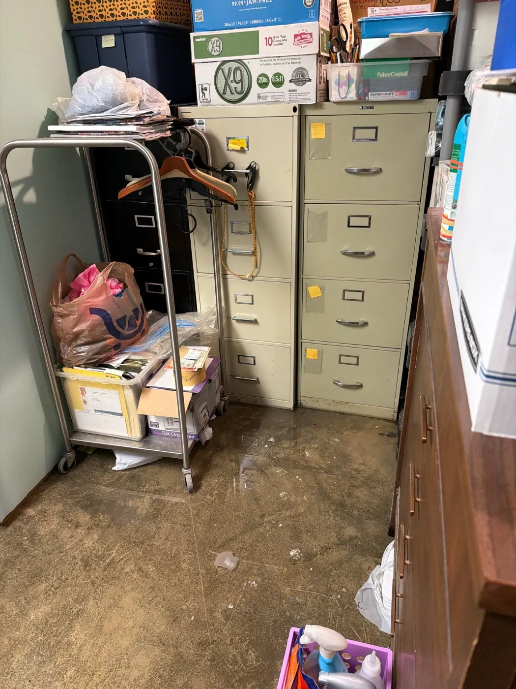 After-hours dry-out at Old Town Westfield commercial property